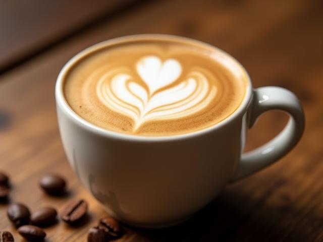 Single Origin Flat White coffee cup with latte art